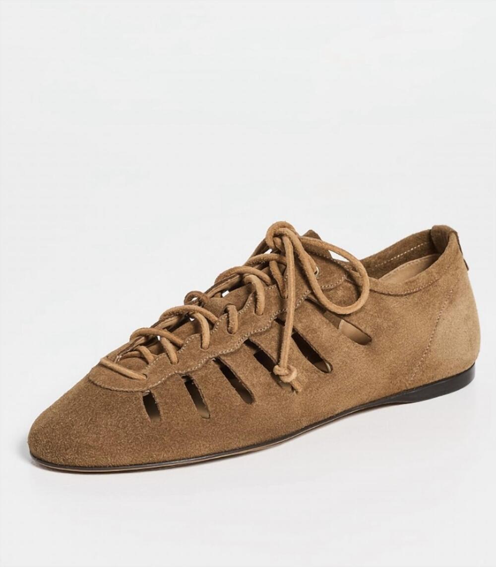 NEW ISABEL MARANT women's leyza shoe in cognac